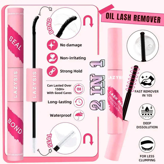 2-in-1 Lash Cluster Adhesive & Seal: (Clear Vegan Glue)